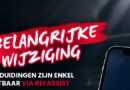 BELANGRIJKE WIJZIGING BIJ OPEN AANDUIDINGEN